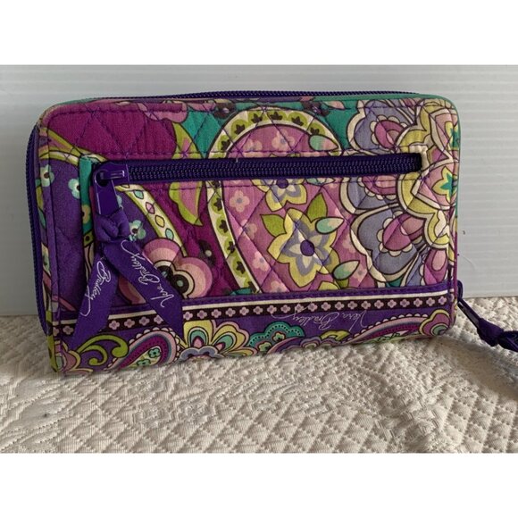 Vera Bradley Heather Pattern Turnlock Lightweight Wallet - Picture 13 of 14